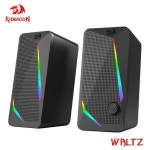 REDRAGON 왈츠 GS510 3.5mm aux 2.0 스테레오 서라운드 음악 RGB 게임 스피커 사운드 바 컴퓨터 데스크탑 PC 스피커 : 영자컴퍼니