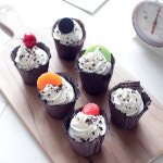 과일생크림머핀6개세트 빵장식 매장진열소품 : 데코짱