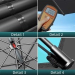 낚시용 파라솔 야외 낚시 우산 햇빛가리개 방수 자외선 차단 대형 듀얼 360 ° 조절 가능 비치 : 두일샵