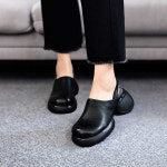 여름 샌들 소가죽 수제 부드러운 신발 여성 : 굴러온부업