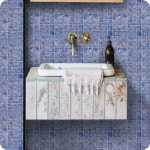 모자이크 타일 블루 욕실 카페 상가 화장실 현관 펜션 : 제노 타일앤바스