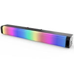2021 컴퓨터 게임 스피커와 RGB 빛 강력한 서브 우퍼 USB 3.5mm 광학 사운드 바 PC 20W 스피커 PC 32K-192K 스피커 : 영자컴퍼니
