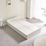 이케아 LED 통 수납형 서랍형 5칸 무헤드 슈퍼싱글 서랍 수납침대 110x200 프레임 : 노르딕홈 어셈블리