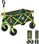 WAQ 캐리 왜건대형 타이어자립 수납 컴팩트 내하중 150 kg 원터치 수속식 106 L 대용량 접는 아웃도어 왜건 카트 : 싱기방기마트