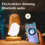 투칸 버드 무선 블루투스 스피커, USB 침실 테이블 램프, 조도 조절 홈 조명, 귀여운 블루투스 LED 야간 조명, 2 in 1 : 영자컴퍼니