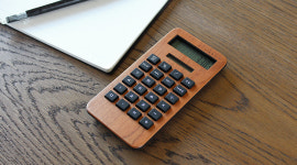 +LUMBER 원목 계산기 SOLAR POWERED CACULATOR MINI 2 : 성수동오뚜기문구
