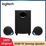 로지텍 PC 게이밍 스피커 시스템, 7.1 DTS:X 울트라 서라운드 사운드, RGB 2 스피커 및 서브우퍼, 몰입형 게이밍, G560 : 영자컴퍼니