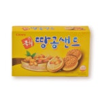 크라운 고소한 땅콩샌드 279g : 스낵트럭
