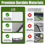 골프스윙연습기  골프 히팅 네트 3 x 21m10 7피트 뒷마당 운전용 매트가 있는 연습 스윙 트레이너 보조 도구 매트 1개 골프공 6개 티 교... 