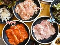 춘천통나무집숯불닭갈비 1kg 500gX2팩 포장 춘천숯불구이닭갈비 원조맛집 : 와이즈현