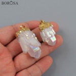 pcs 5/10 순금펜던트 패션 길드 티타늄 ab 컬러 클러스터 크리스탈 쿼츠 포인트 펜던트 비즈 목걸이 쥬얼리 수제 g1851 : 해외구매6