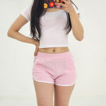 라인 예쁜 돌핀팬츠 데일리 여자 팬츠 랍빠 피트니스 : 하루온미