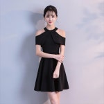 여름 오프숄더 원피스 같은 홀터넥 라인 스커트 : 여성의류 선부로점