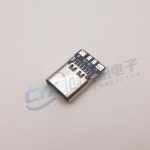 USB 3.1 C 타입 커넥터, 14 핀 암 소켓 소켓, 관통 구멍, PCB 180 수직 차폐 USB-C1, 1-10 개 : 훤이유통