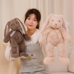 귀여운 인형 귀여운 긴 귀   동물 장난감 박제 착용 활 매듭      동행 생일 선물 : 메이슨트렌드