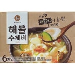 이가자연면 해물수제비 188.5g x 6개 : 다매로드