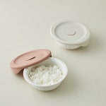 락앤락 바로한끼 도자기 밥용기 4P (250ml+355ml) 전자렌지용 냉동밥보관용기 : 유로키친