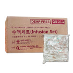 두원 수액세트 나비침 23G 10봉/1박스 링거 링겔세트 수액주사 약국 바늘 : 이원헬스케어