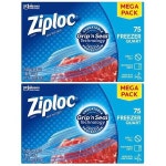 Ziploc Freezer 쿼트 그립 앤 씰 2팩 : 크러시온스토어