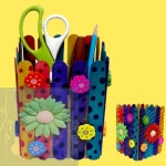 GS 나무막대 연필통 만들기 어린이집미술 어린이집교구만들기 어린이체험키트 : 포도송송이