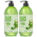 알로에 수딩젤 대용량 1000ml 1+1 펌프 수분크림 알로에베라 겔 바디 로션 보습제 : 에스세이지