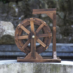 30CM 미니 물레방아 원목 실내분수 정원데코 용품 : 템탑
