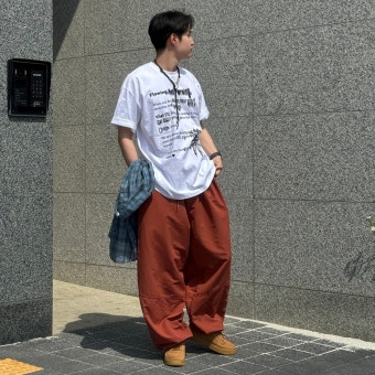 벌룬핏 나일론팬츠 (4C) : 모모어