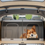 소프트켄넬 웰시코기 접이식 차량용 이동장 애견 탠트 그레이100x50x50cm접이식 : 재규어인터네셔널두번째