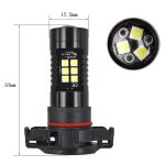 2PCS Canbus Erro 무료 PS24W 5202 5201 H16 Led 자동차 안개등 1200LM 화이트 6000K 12V 24v 자동 램프 전구 : 재이지