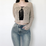 시스루가디건 펀칭가디건 여름볼레로가디건 : 메이포유 mayforyou