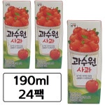 남양 과수원 사과맛 190ml x 24팩 주스 팩 쥬스 사과 음료수 애플 음료 : 태하쇼핑