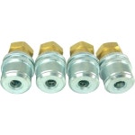 Haltec 4 (4개) H-5265 표준 보어 그립 잠금 장치 온 에어 척 0-300psi 1/4 NPT : 세화하우스