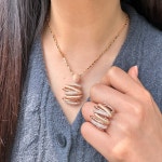 18k 14k 펌킨 무광 그라데이션 팬던트 목걸이 / 팔찌세트 여성금목걸이 선물 세련 : 금반지