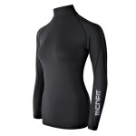 MCN 여자 여성 쿨 냉감 긴팔 스포츠 골프 기능성 이너웨어 티셔츠 블랙 : 자전거동네