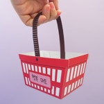 리빙트릭 시장놀이장바구니 유치원놀이 우리동네 마트 장보기놀이 4인용 : 리빙트릭