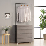 EB521 드레스룸 행거 서랍장 이동식 4단 서랍행거 수납 옷장 800 : 엘리퍼니처