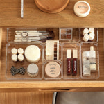 투명 아크릴 서랍 정리 다용도 수납 바스켓 A타입 : 레드캣