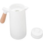 카라페 1리터 주전자 보냉 써멀커피 카라페, 1l/40온스 이중벽 단열 써멀 냄비 너도밤나무 손잡이 핫 또는 콜드(화이트) White : 잇츠어썸43호