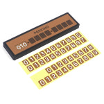 논슬립 주차번호판 미끄러지지않는 자동차 핸드폰전화번호 차량연락처 알림판 새차선물 깔끔한 : 나이스 스텝