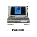 옛날 컴퓨터 386 포켓 포트 골동품 케이블 허수아비 업그레이드 앰프 보조 랜덤 기계 구형 컴퓨터용 중고 본체 스크랩 단일상품 사 배터리충전기... 