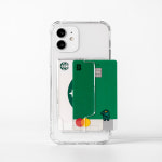 카드 2장 케이스 범퍼 투명, 아이폰12 : 미니멀 스토어