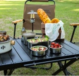 스노우라인 와일드 롤테이블 블랙 : 캠핑다이스