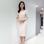 샤론 스퀘어 여자 깔끔한 원피스 (KBS 정희지 기상캐스터 협찬) : 프리앤 스토어