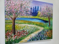 20호그림아름다운 숲길 풍경 : 그림 그리는 사람