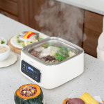 보아르 다이닝 스텐 만능 전기 찜기 스팀 고구마 만두 계란 호빵 달걀 삶는기계 : 보아르샵