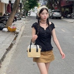 라탄 토트 앤 크로스 백 : 데이인