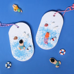 여름 바다 석고방향제 키링 만들기 4인키트 diy : 릴리몰리