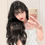 여성 풀뱅 웨이브 통가발 히피펌 긴머리 전체가발 1개 G0028 : ALL FOR LOVE