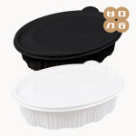 타원 찜용기 중 100세트 FP 찜닭 해물찜 포장 배달 : 백만 상회