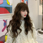 여성 풀뱅 웨이브 통가발 히피펌 긴머리 전체가발 1개 G0028 : ALL FOR LOVE
